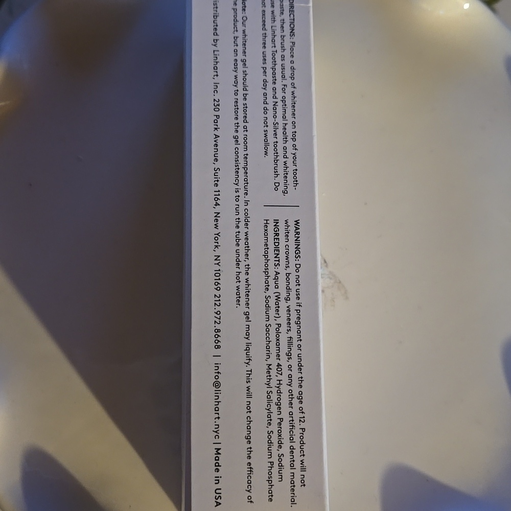 Tooth Whitener Gel - White - Picture 3 of 3